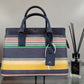 Kate Spade Cameron Boardwalk Stripe Multi-Color Medium Satchel Crossbody Bag