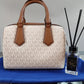 Michael Kors Hayes Duffle Bag In MK Logo