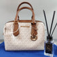 Michael Kors Hayes Duffle Bag In MK Logo