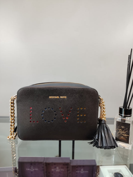 Michael Kors "LOVE" Camera Crossbody Bag