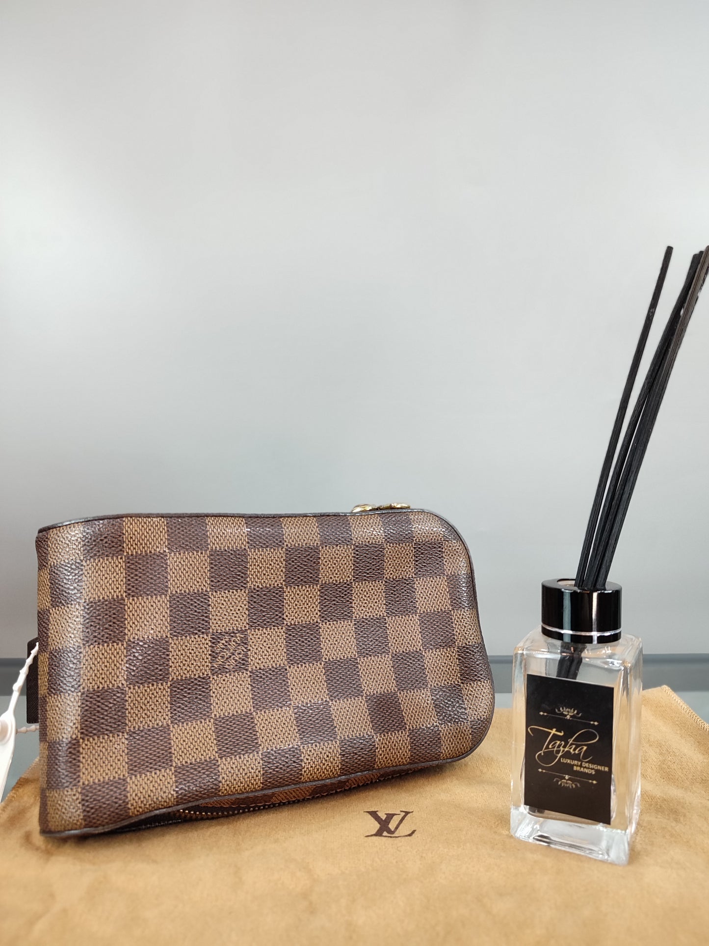 Louis Vuitton Damier Geronimos Leather Fabric Brown Cross body bag