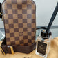 Louis Vuitton Damier Geronimos Leather Fabric Brown Cross body bag