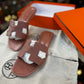 Hermes Oran Leather Mules