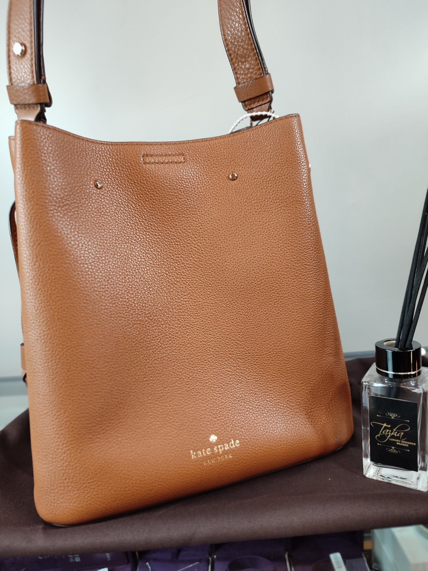 Kate Spade Brown Bucket Bag