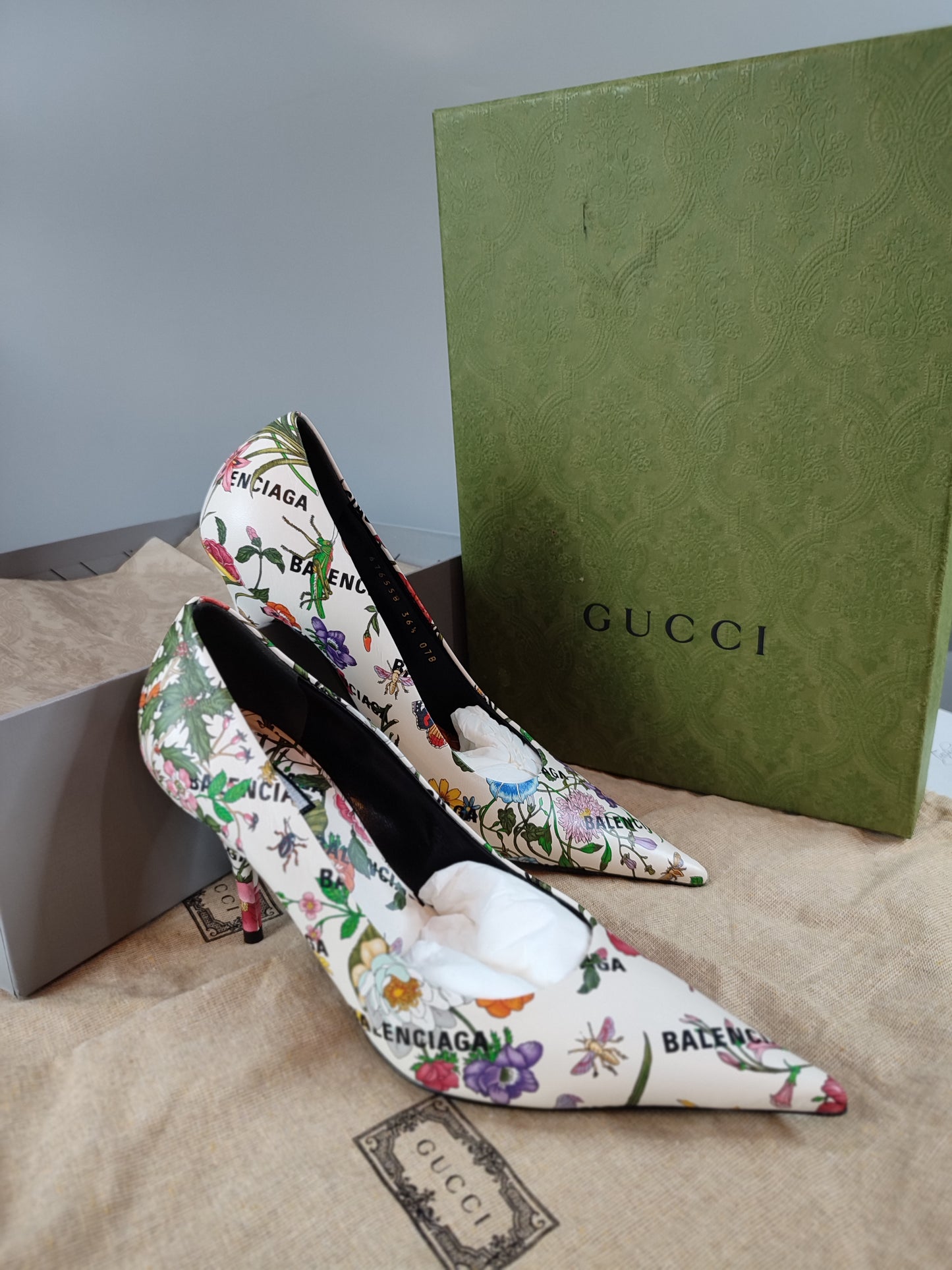 Gucci x Balenciaga Floral Skin Multicolor