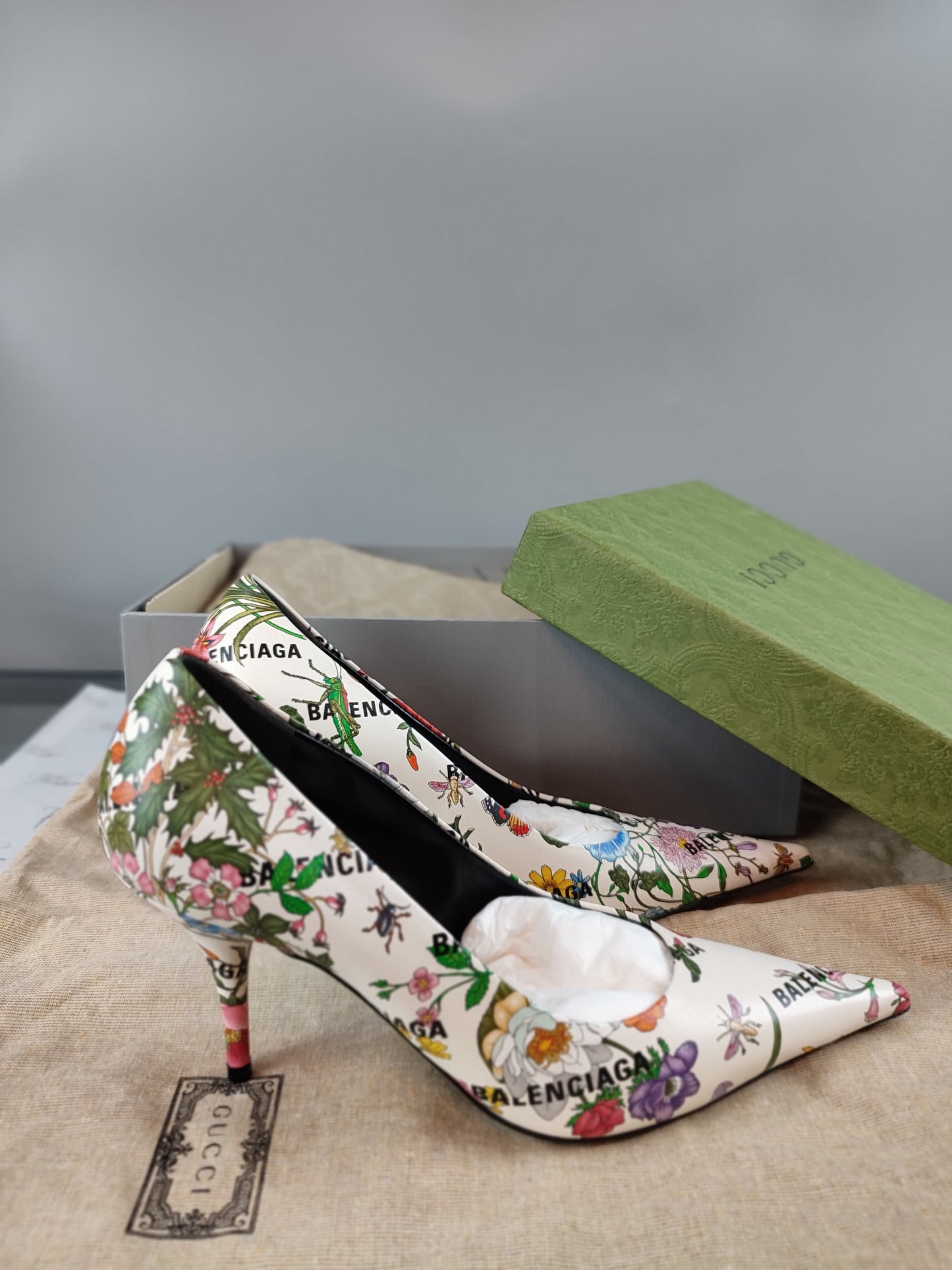 Gucci x Balenciaga Floral Skin Multicolor