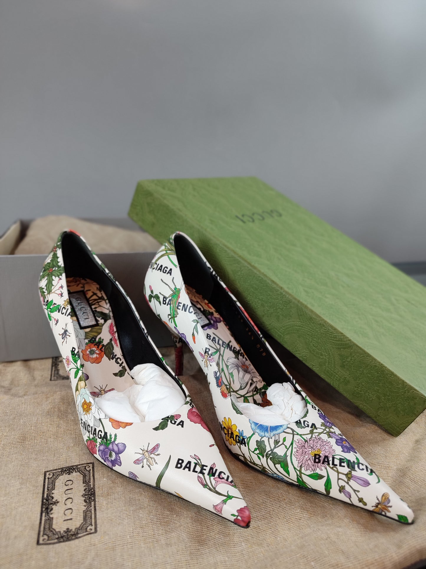 Gucci x Balenciaga Floral Skin Multicolor