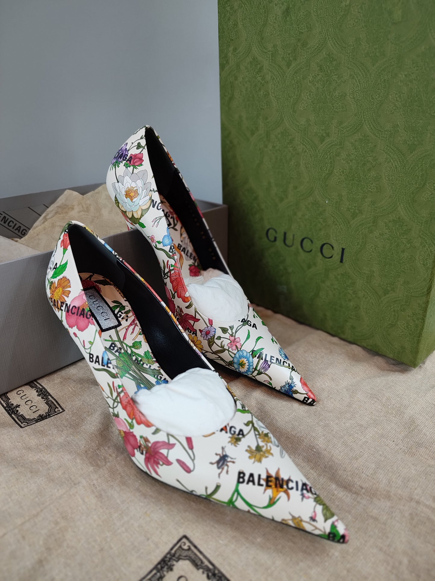 Gucci x Balenciaga Floral Skin Multicolor