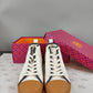 Tory Burch T Logo High Top Canvas Sneakers