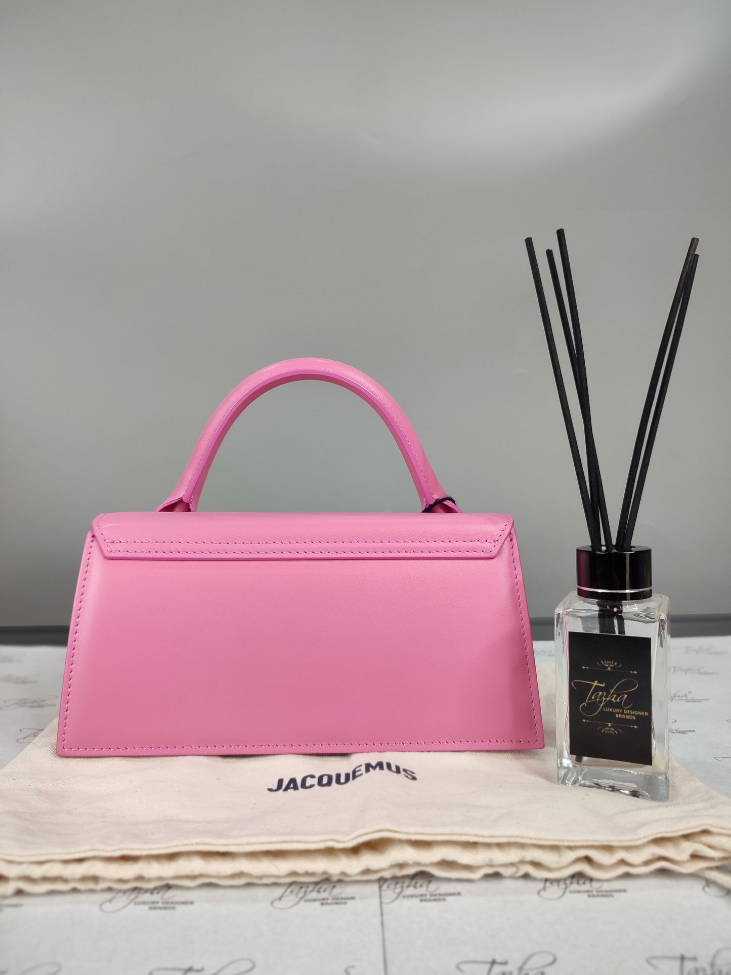 Jacquemus Le Chiquito Long Leather Bag in Pink