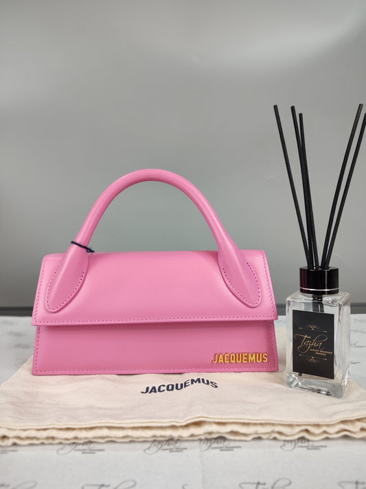 Jacquemus Le Chiquito Long Leather Bag in Pink