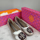 Tory Burch Reva Snake Skin Reptile Leather Ballet Flats