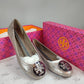 Tory Burch Reva Snake Skin Reptile Leather Ballet Flats