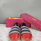 Tory Burch Stripe Cap Toe Leather Espadrilles