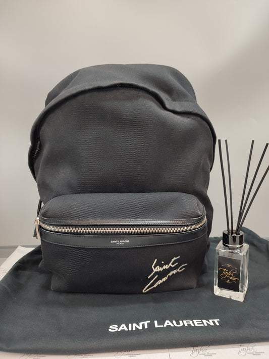 YSL Canvas Backpack