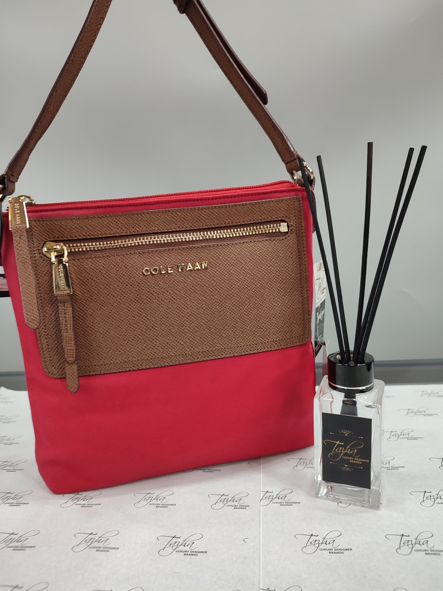 Cole Haan Acadia Red Crossbody Bag