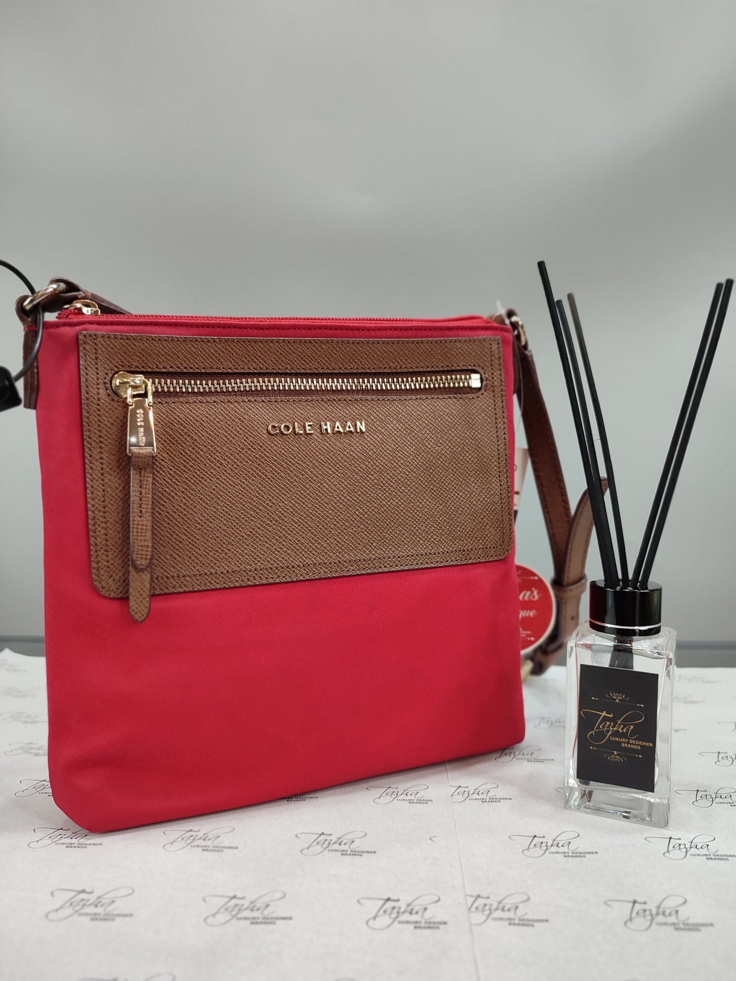 Cole Haan Acadia Red Crossbody Bag