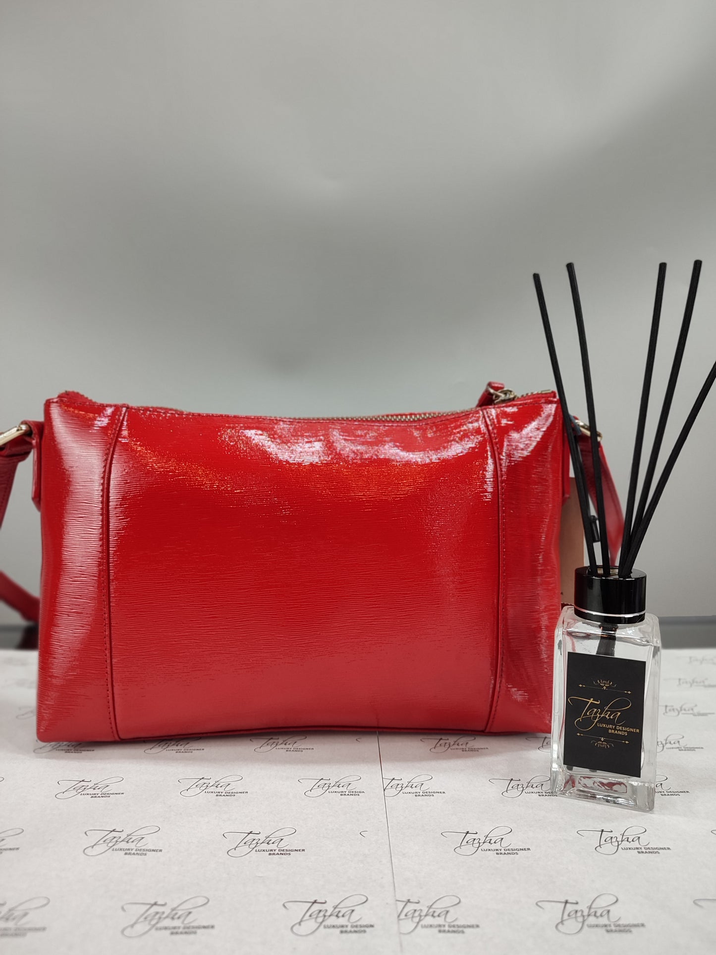 Cole Haan Red Leather Crossbody Bag