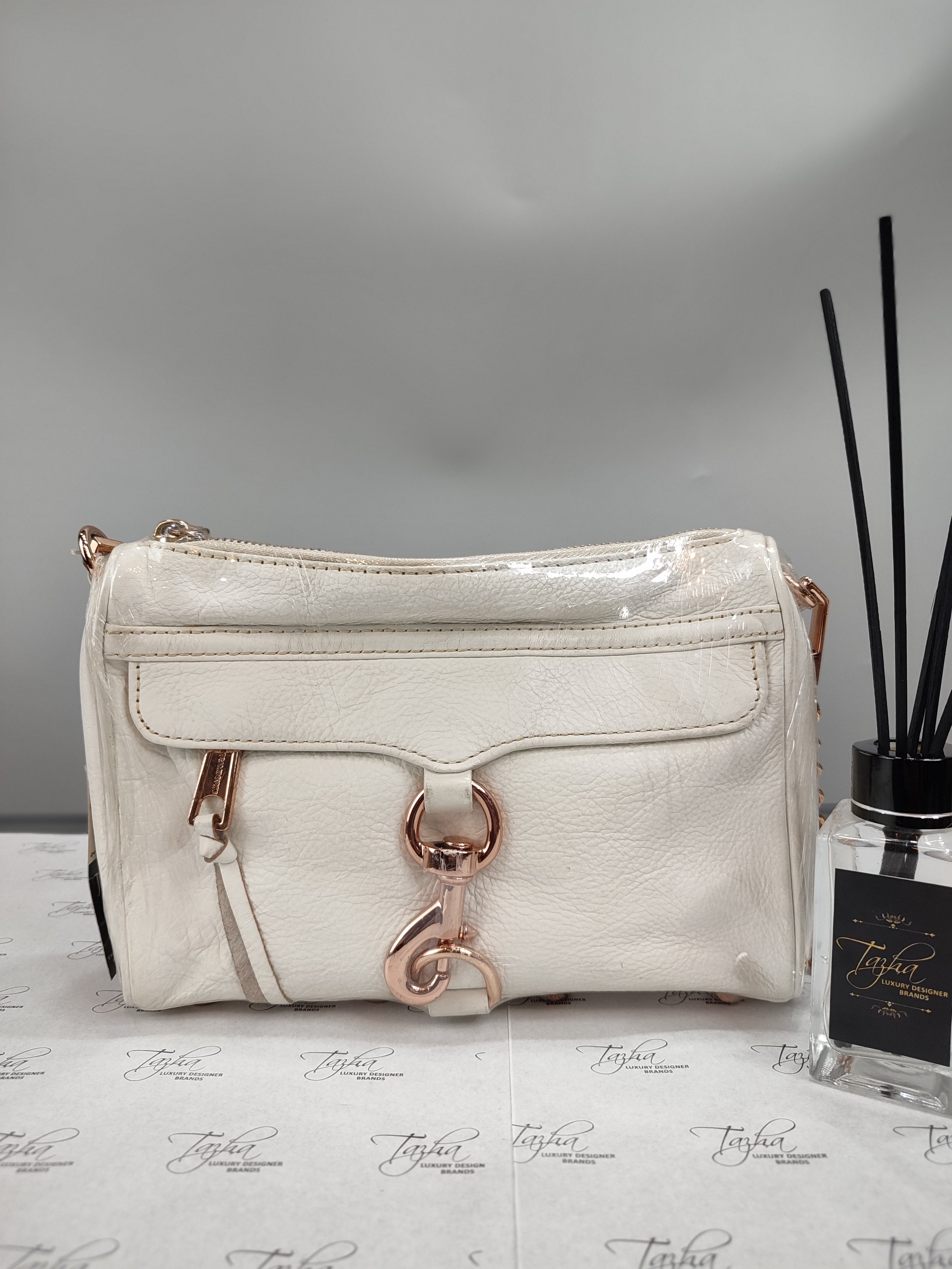 Rebecca Minkoff Mac Mini White Shoulder Bag Tazha Luxury Designer Brands