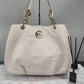 Michael Kors White Gold Leather Shoulder Bag