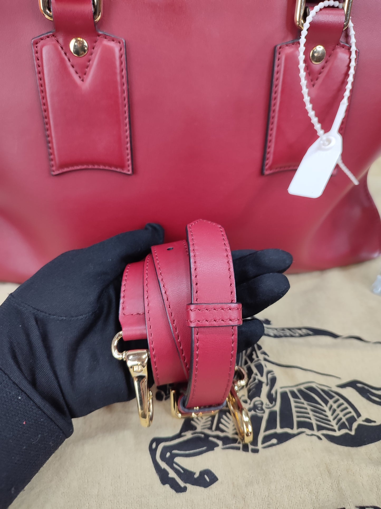 Burberry Top Handle Satchel Bag