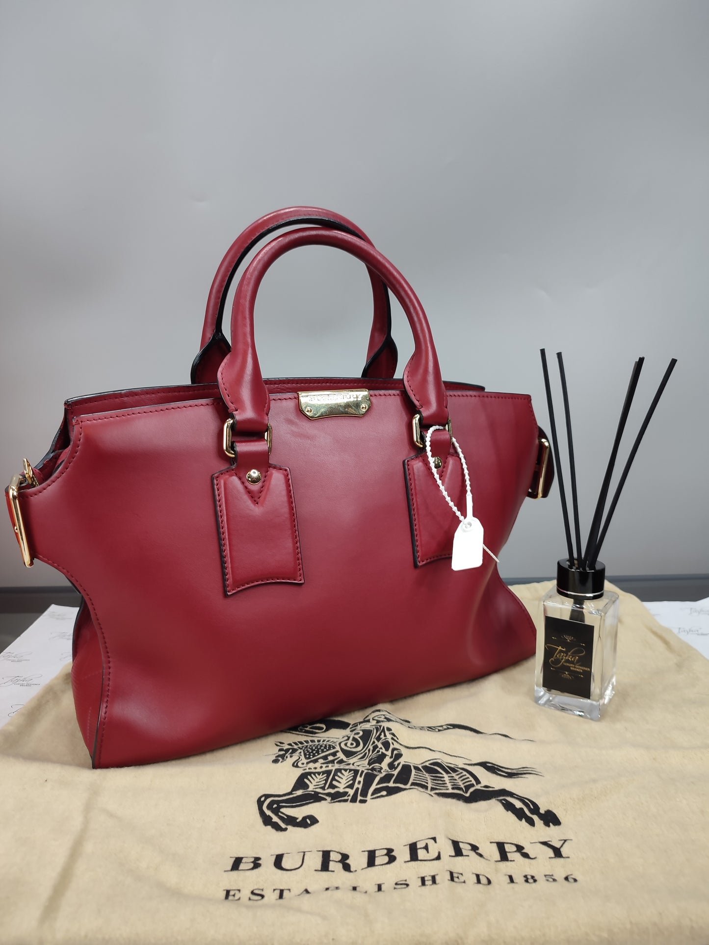 Burberry Top Handle Satchel Bag