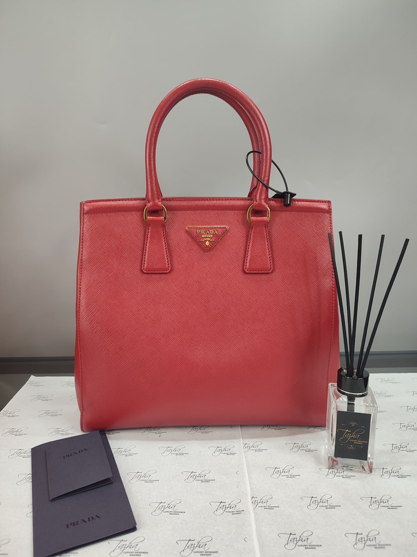 Prada Saffiano 2 Way Tote Bag