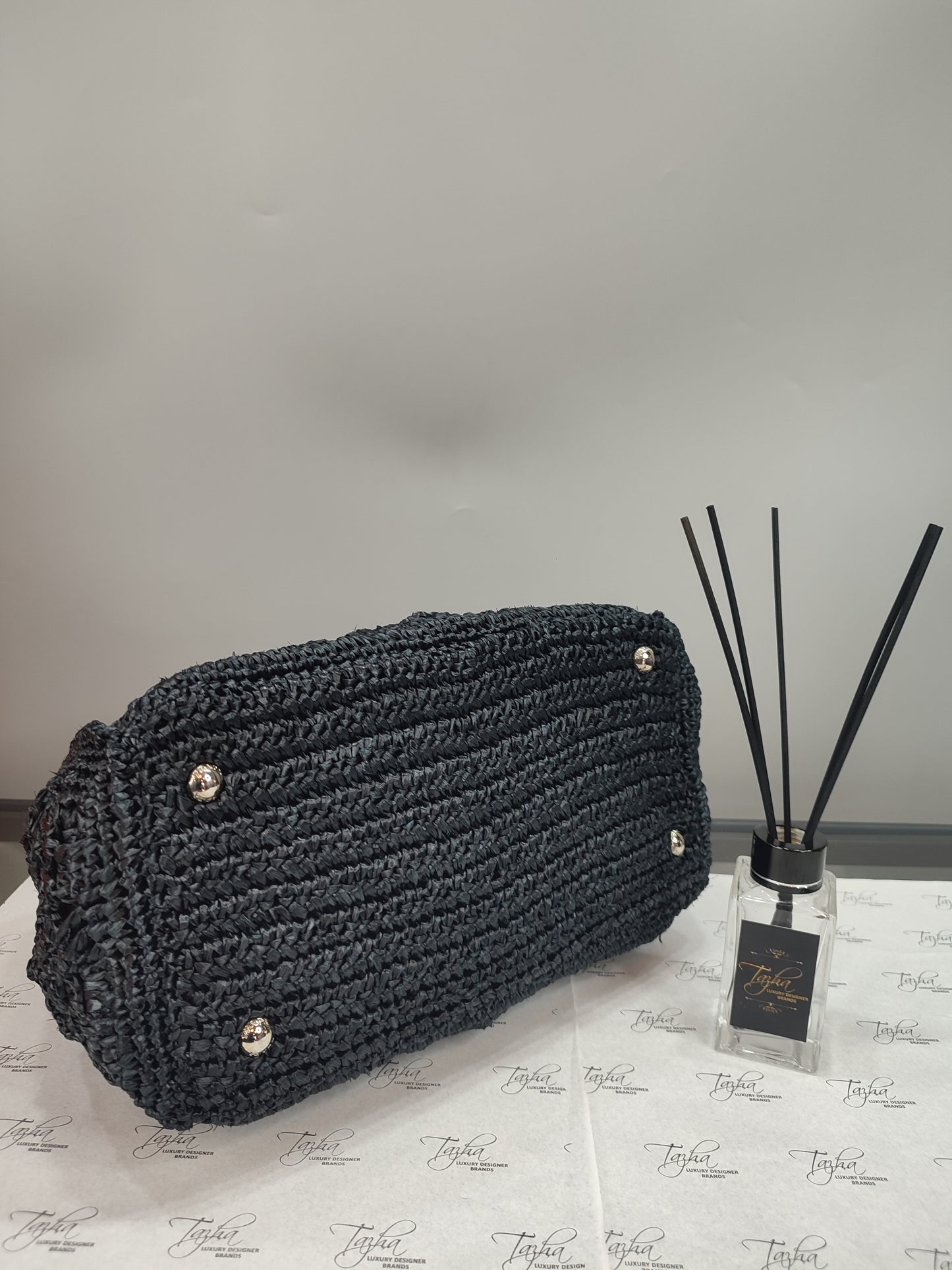 Prada BN2889 Raffia Hand Bag