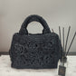 Prada BN2889 Raffia Hand Bag