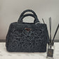 Prada BN2889 Raffia Hand Bag