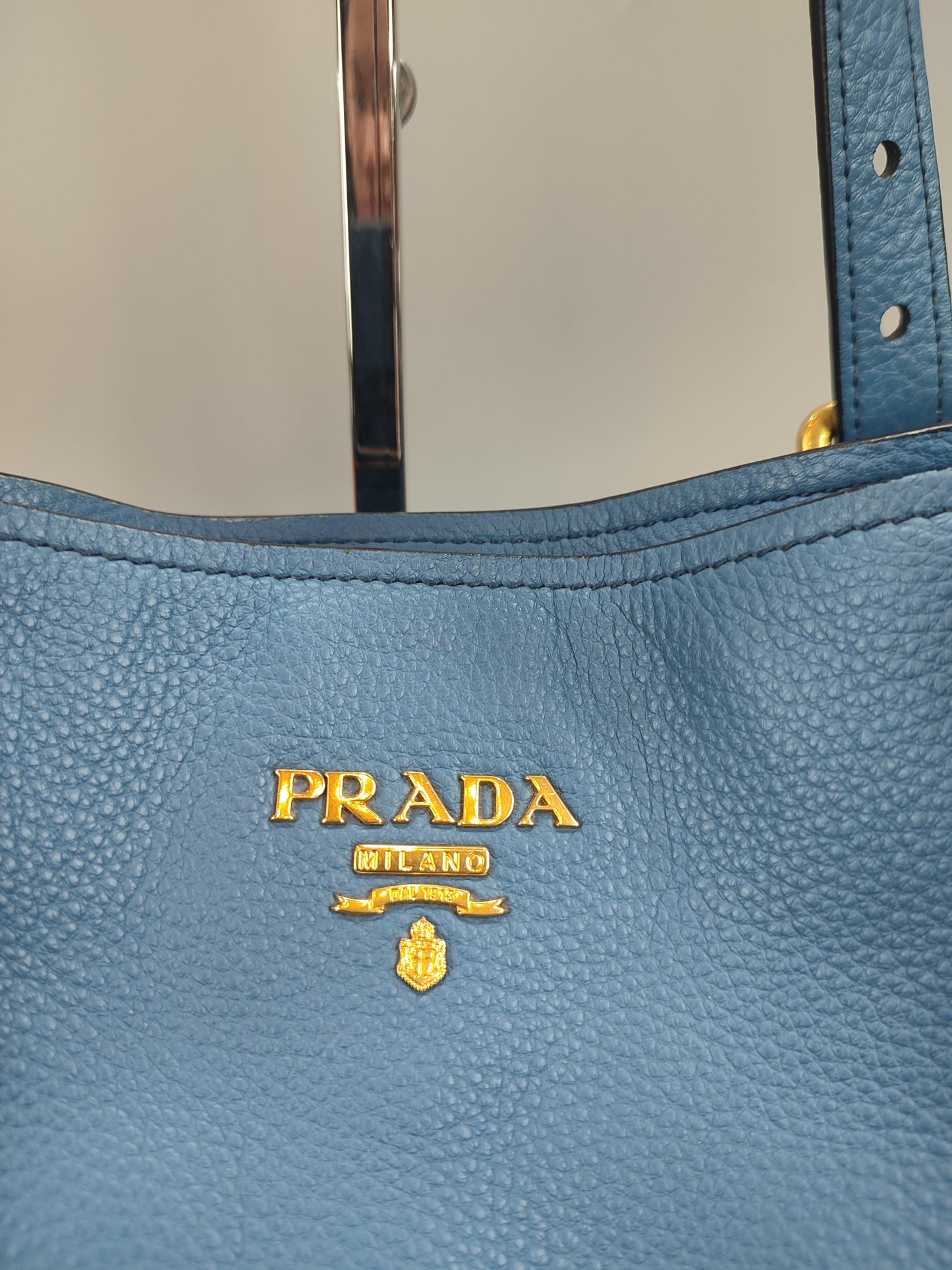 Prada 1BG064 Cobalto Shoulder Bag