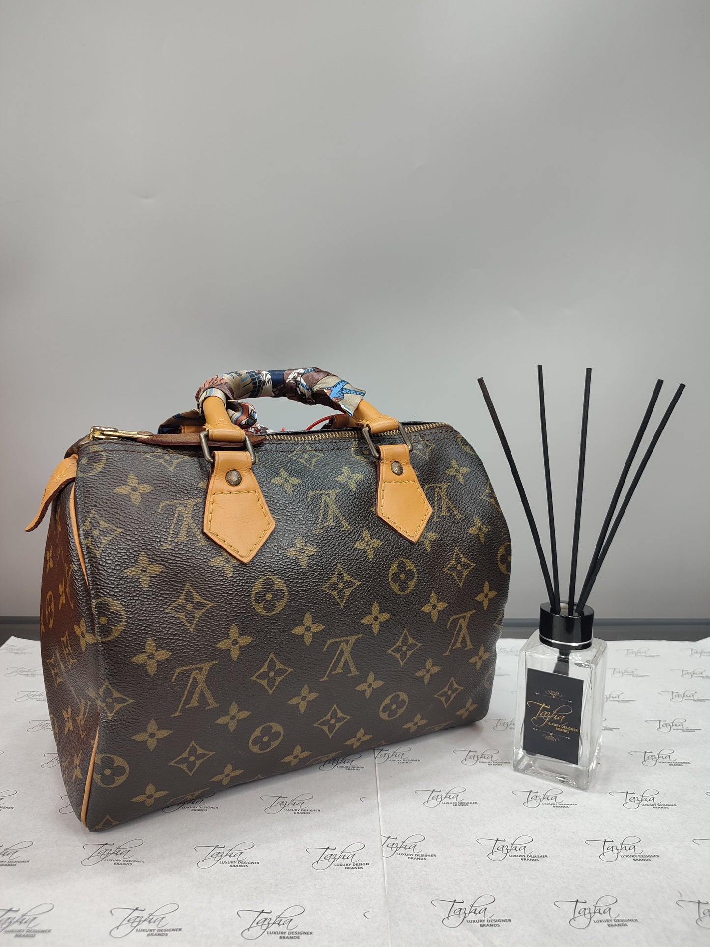 Louis Vuitton Auth Speedy Monogram Canvas Bag