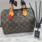 Louis Vuitton Auth Speedy Monogram Canvas Bag