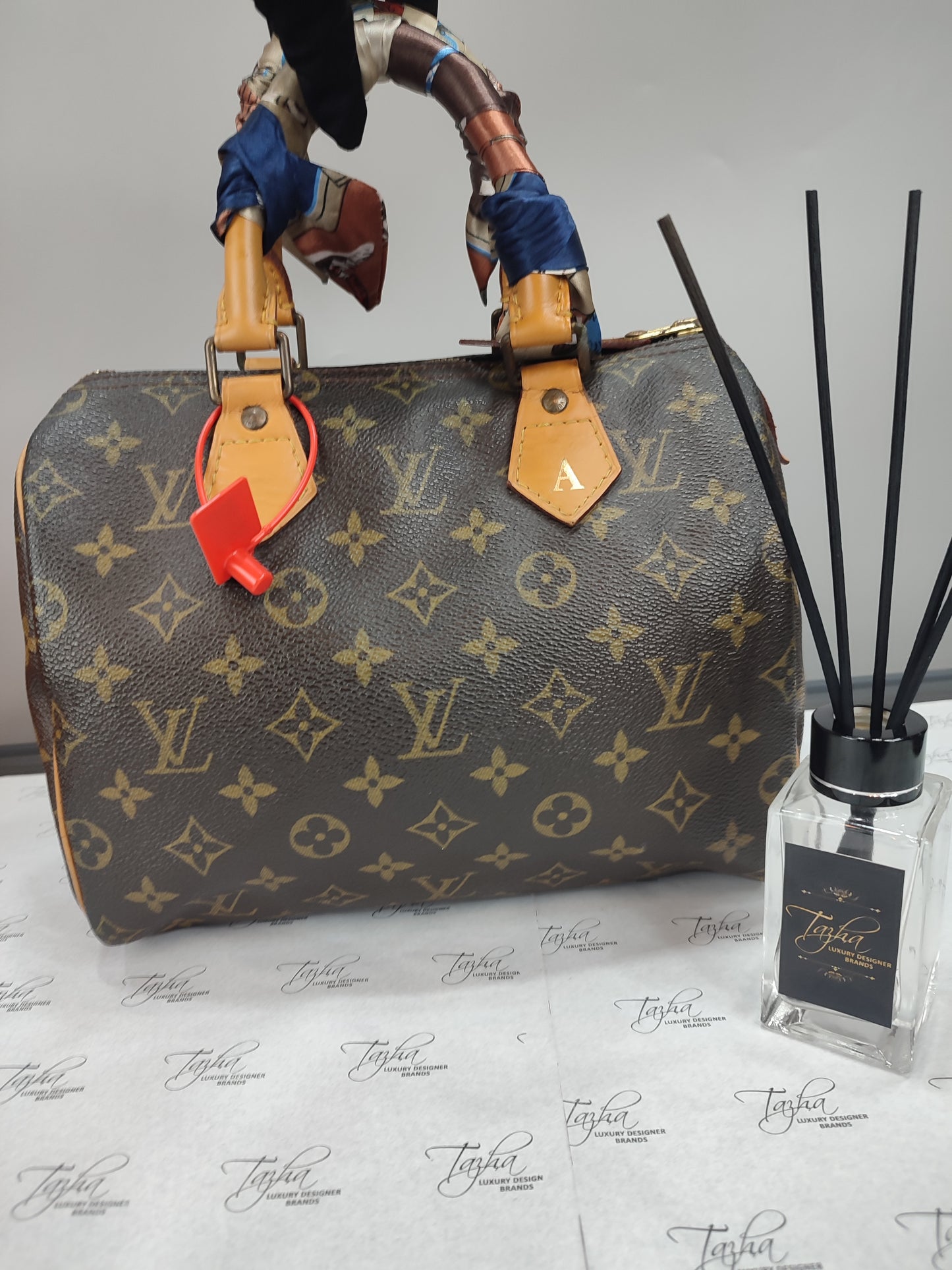 Louis Vuitton Auth Speedy Monogram Canvas Bag