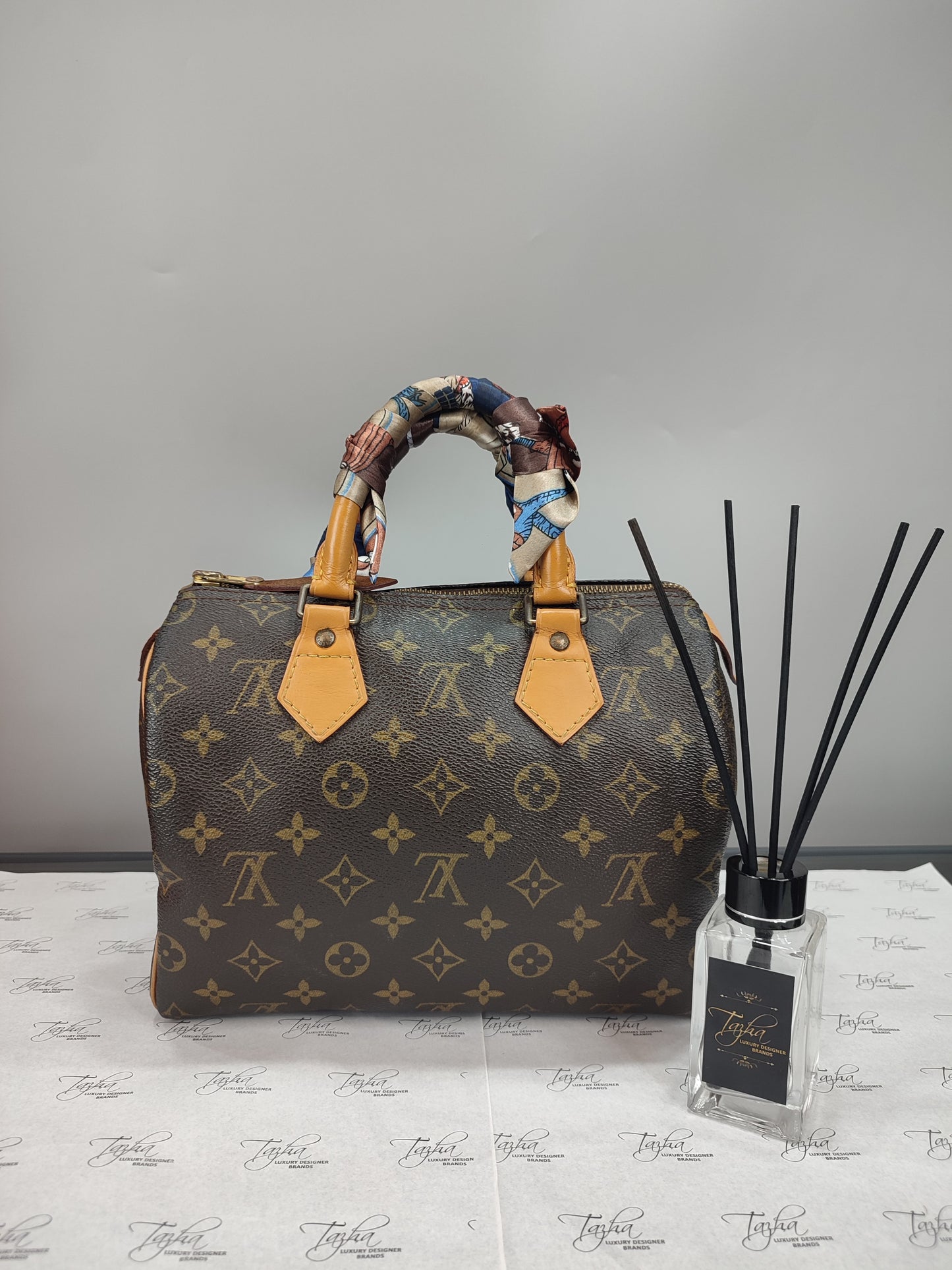 Louis Vuitton Auth Speedy Monogram Canvas Bag