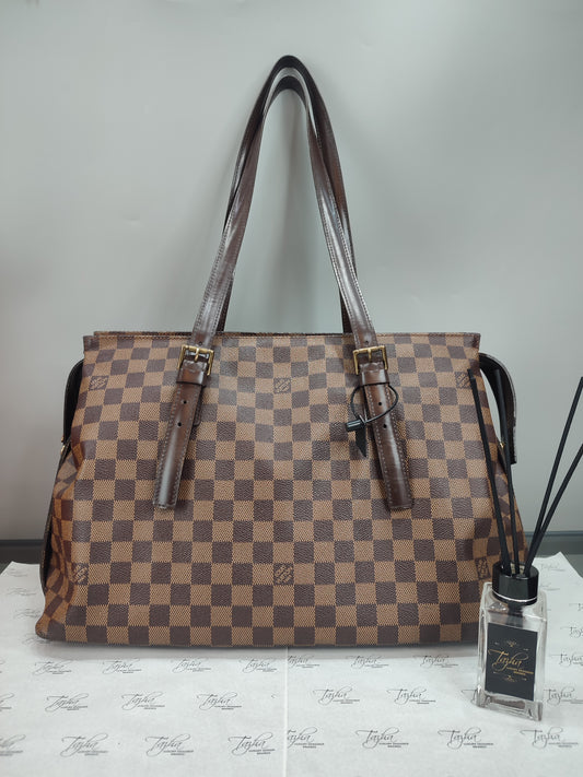 Louis Vuitton Chelsea Damier Ebene Coated Canvas Tote Bag