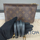 Louis Vuitton Double Zip Pochette Reverse Crossbody Bag