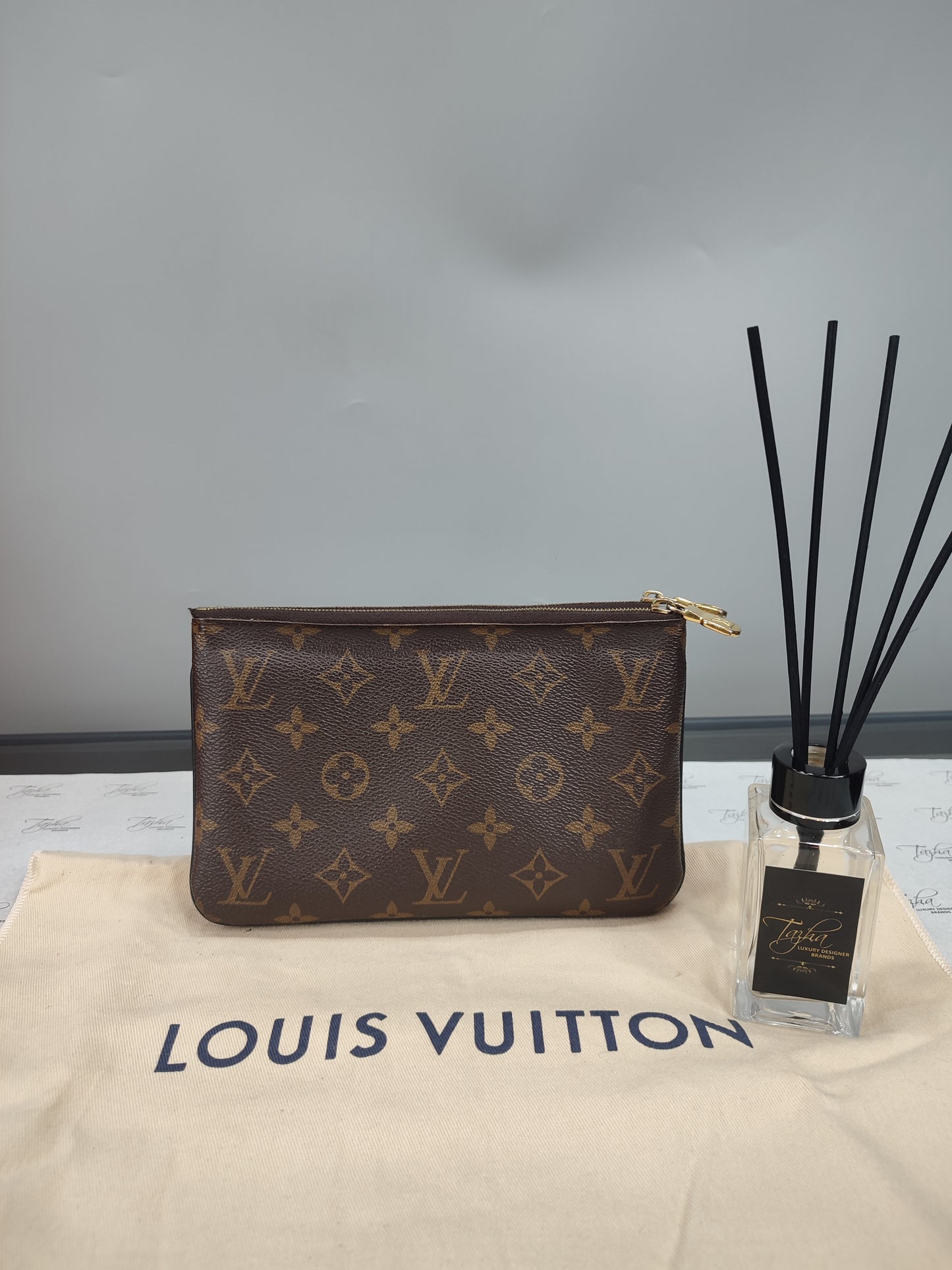 Louis Vuitton Double Zip Pochette Reverse Crossbody Bag