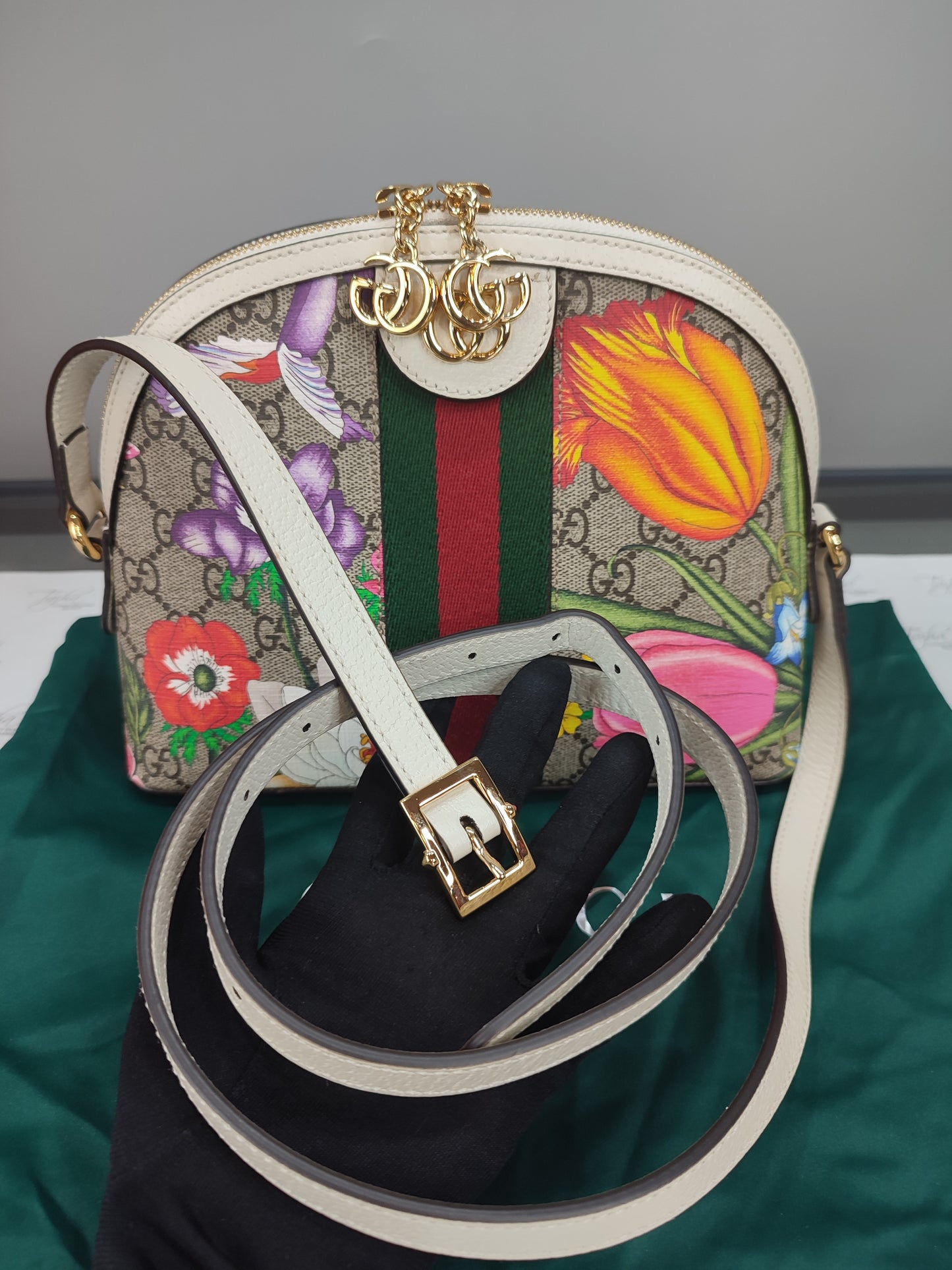 Gucci Ophidia GG Floral Small Dome