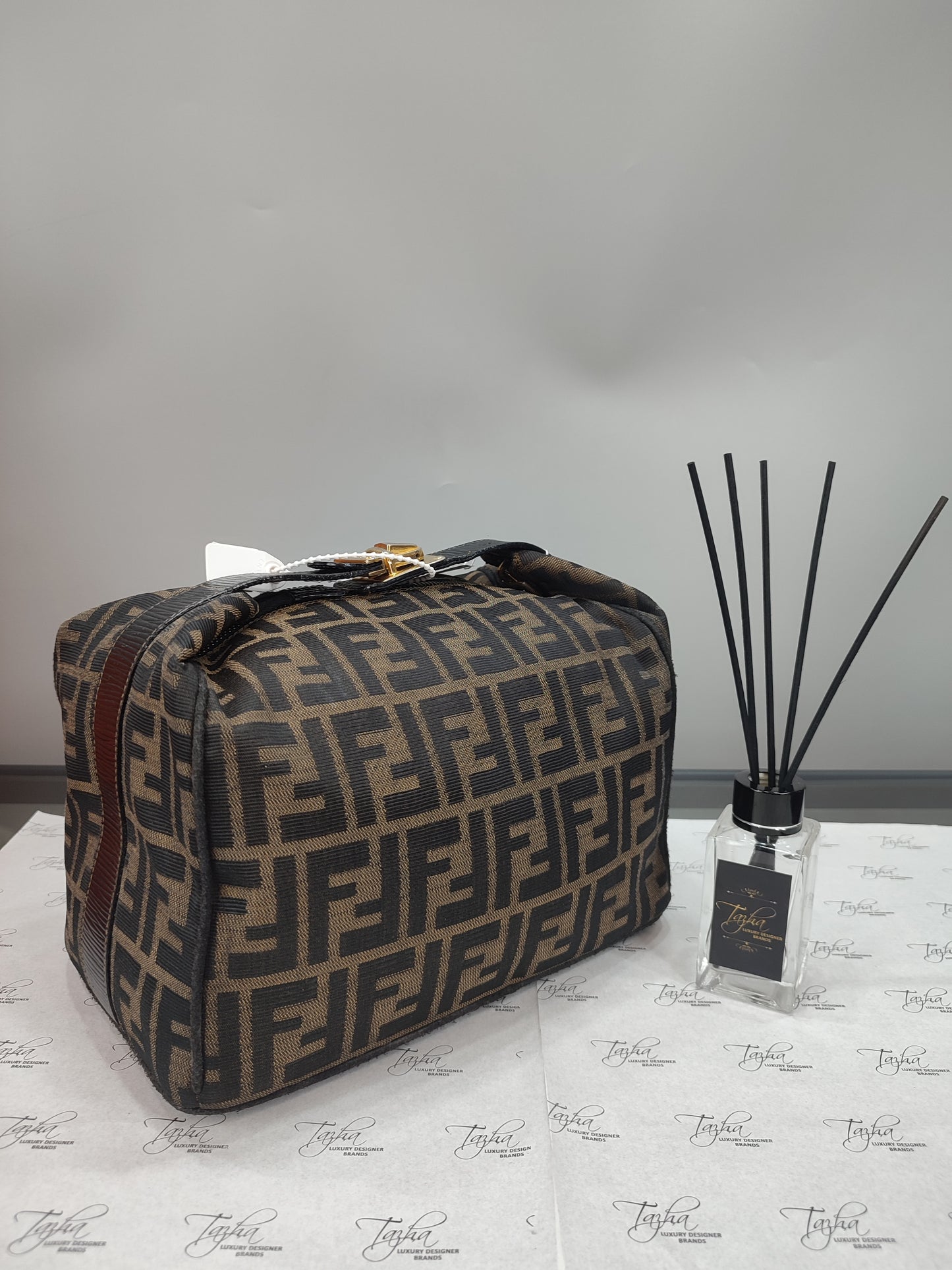 Fendi Zucca Vintage Vanity Bag