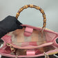 Gucci Bamboo Straw Tote Bag