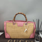 Gucci Bamboo Straw Tote Bag