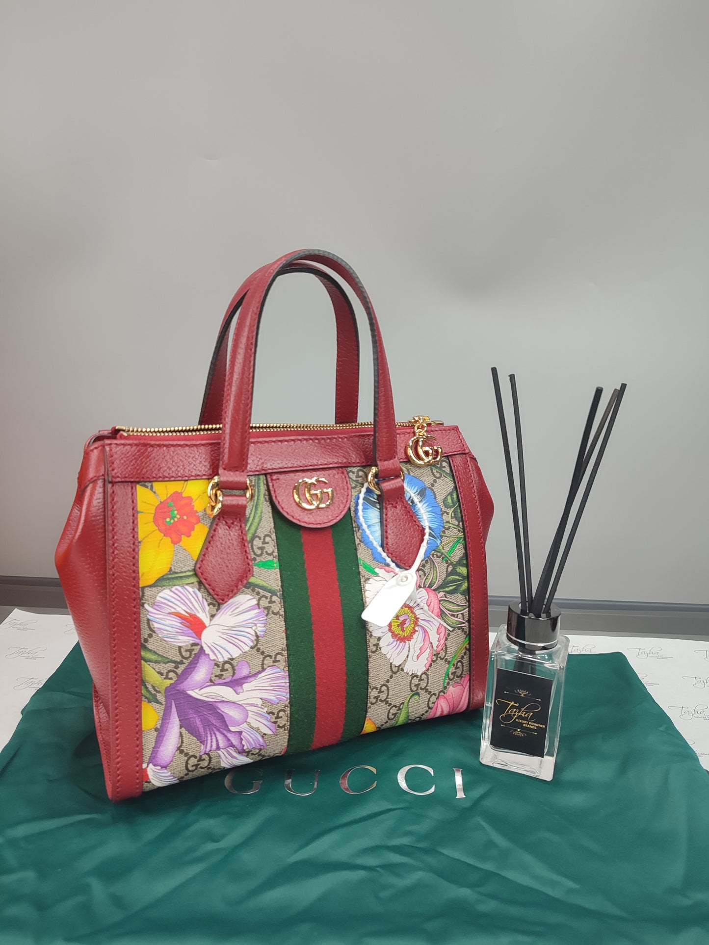 Gucci Ophidia GG Floral Small Tote Bag