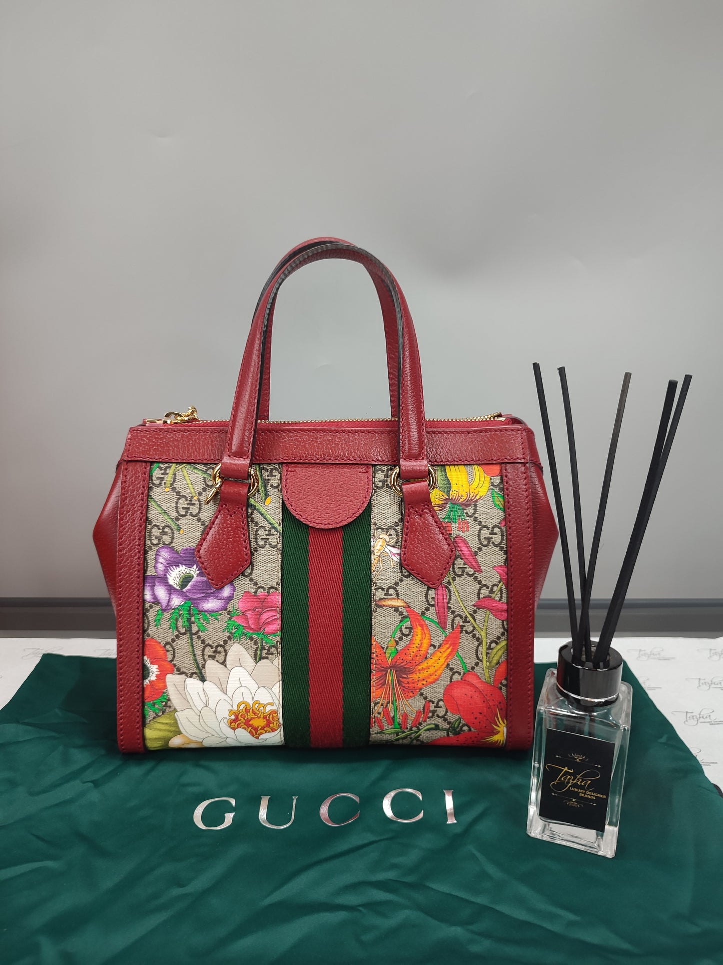 Gucci Ophidia GG Floral Small Tote Bag