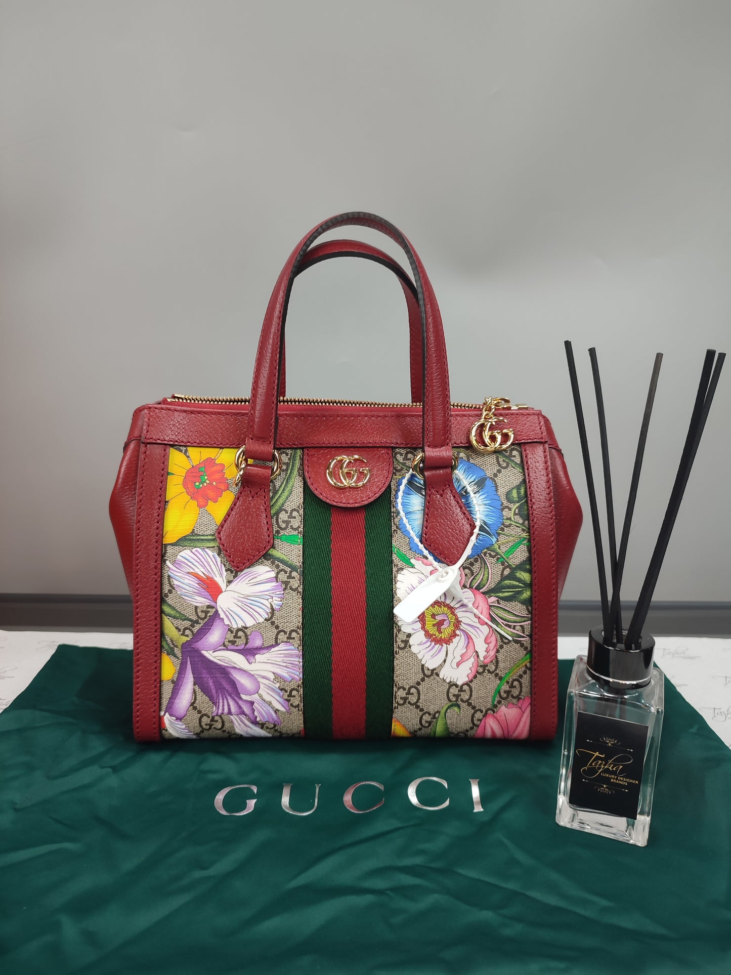 Gucci Ophidia GG Floral Small Tote Bag