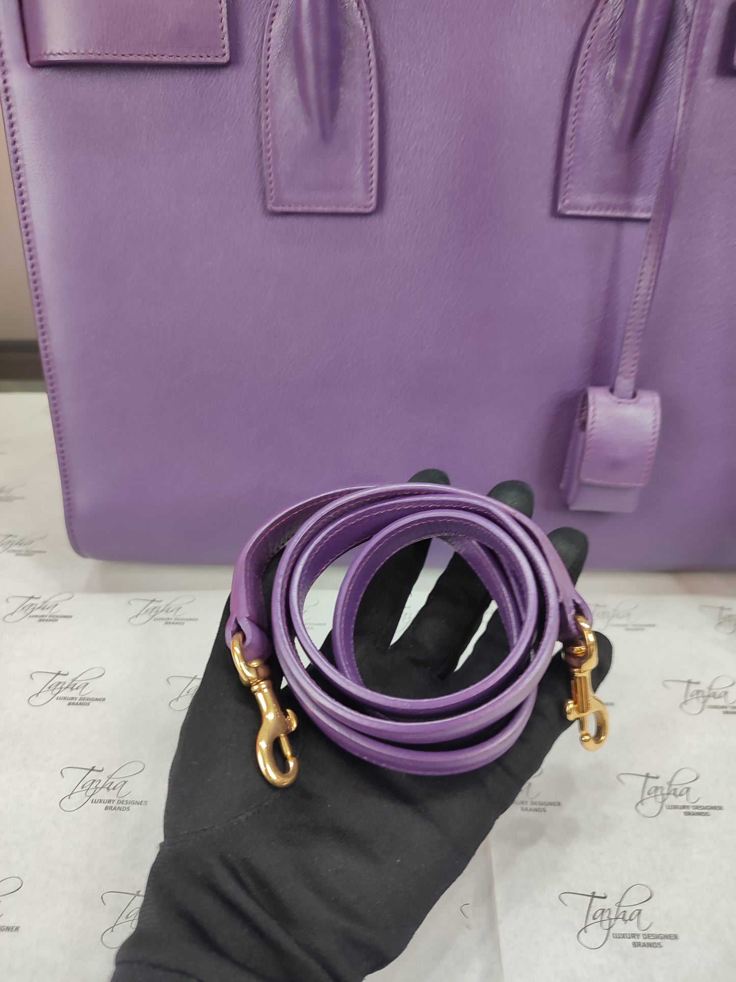 Yves Saint Laurent Sac De Jour in Purple