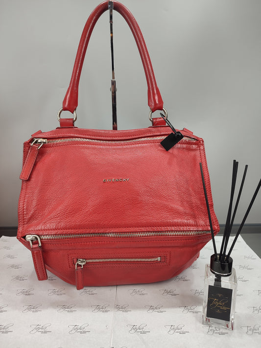 Givenchy Pandora Red Medium Goatskin Bag