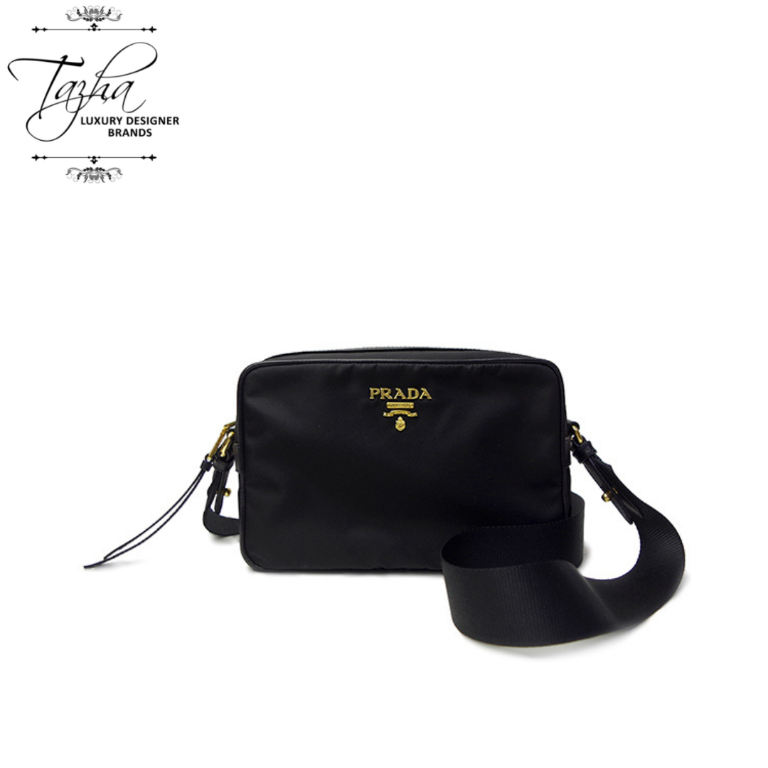 Tessuto Nylon Black Camera Bag Crossbody 1BH089