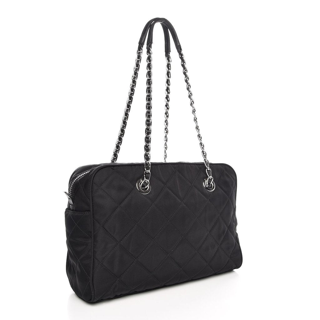 Tessuto Nylon Quilted Small Shoulder Handbag 1BB072