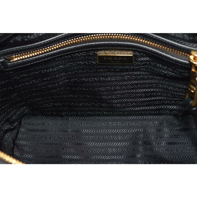 Tessuto Leather Two-way Handbag 1BA104 Black Nylon Satchel